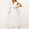 Robe Longue Cache Coeur En Dentelle -Logic || Diamond || Zero Soldes Boutique S02 23007 WHT 1