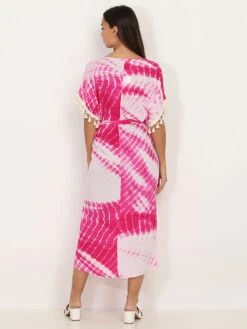 Robe Longue Ceinturée Tie And Dye -Logic || Diamond || Zero Soldes Boutique S12 3674 FSH 2