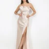Robe Longue Satinée à Col Bénitier -Logic || Diamond || Zero Soldes Boutique S14 12929 1 BGE 1