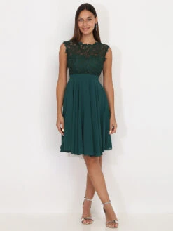 Robe De Cérémonie Avec Dentelle -Logic || Diamond || Zero Soldes Boutique S33 R1271 DKGRN 4