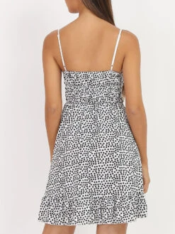 Robe Cache-coeur à Pois -Logic || Diamond || Zero Soldes Boutique T08 846P WHT 2