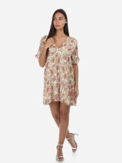 Robe Fuide à Motifs Et Rayures Scintillantes -Logic || Diamond || Zero Soldes Boutique T10 P8151 BGE 3