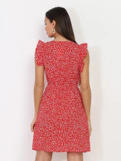 Robe Cache Coeur à Fleurs -Logic || Diamond || Zero Soldes Boutique T12 P8306 B RED 2