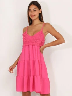 Robe Bohème Courte Avec Broderie -Logic || Diamond || Zero Soldes Boutique T23 22206 FSH 3