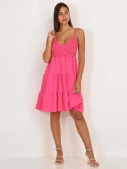 Robe Bohème Courte Avec Broderie -Logic || Diamond || Zero Soldes Boutique T23 22206 FSH 4