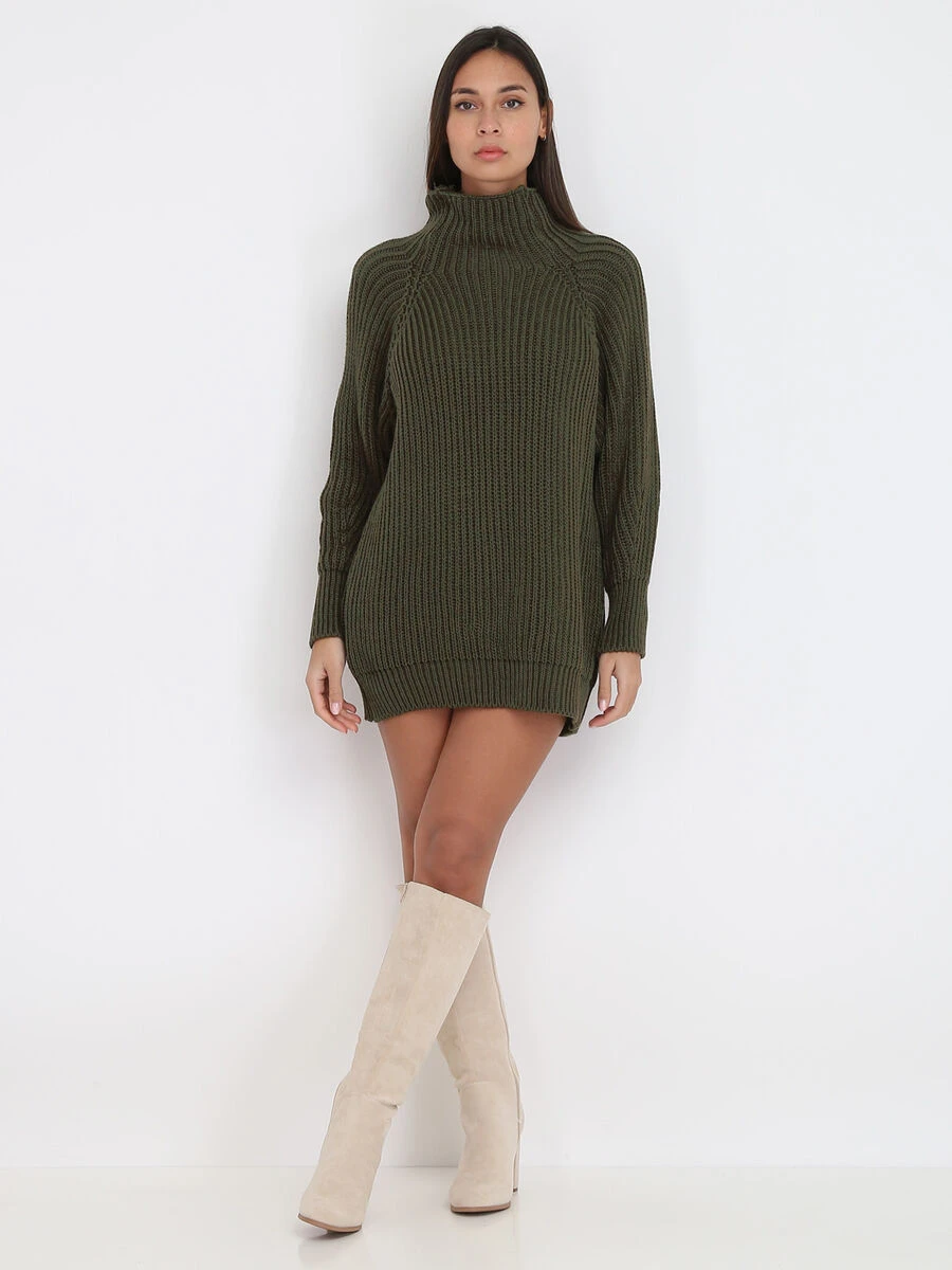 Robe Pull à Manches Ballon 5 Robe Pull à Manches Ballon – Image 3