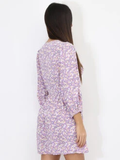 Robe Patineuse à Fleurs Et Boutons -Logic || Diamond || Zero Soldes Boutique U14 22802 LIL 3