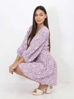 Robe Patineuse à Fleurs Et Boutons -Logic || Diamond || Zero Soldes Boutique U14 22802 LIL 5