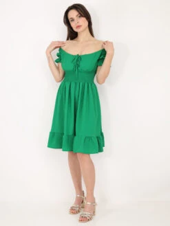 Robe Patineuse à Manches Ballons -Logic || Diamond || Zero Soldes Boutique U14 PM8371 GRN 3