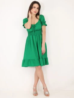 Robe Patineuse à Manches Ballons -Logic || Diamond || Zero Soldes Boutique U14 PM8371 GRN 4