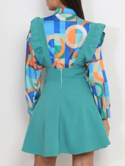 Robe Chasuble à Volants -Logic || Diamond || Zero Soldes Boutique U16 5143 LTGRN 2