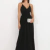 Robe Noire Longue Cache Coeur Noir -Logic || Diamond || Zero Soldes Boutique U23 1806 16 BLK 1