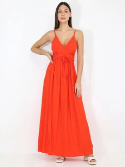 Robe Longue Cache Coeur -Logic || Diamond || Zero Soldes Boutique U23 1806 16 RED 3
