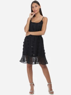 Robe à Plumetis -Logic || Diamond || Zero Soldes Boutique V04 3298 BLK 3