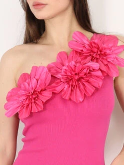 Robe Asymétrique à Fleurs 3D -Logic || Diamond || Zero Soldes Boutique V10 MCY05005 FSH 4