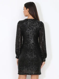 Robe Cache Coeur à Sequins -Logic || Diamond || Zero Soldes Boutique W25 3577 BLK 2
