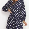 Robe Patineuse à Pois -Logic || Diamond || Zero Soldes Boutique W32 Q51079 NVY 1