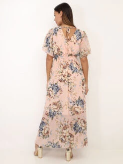 Robe Longue Cache Cœur à Fleurs -Logic || Diamond || Zero Soldes Boutique X13 219070 PNK 2