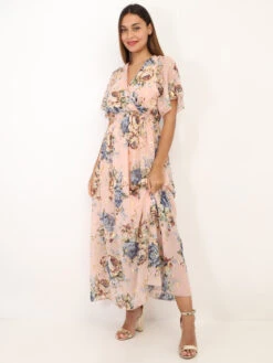 Robe Longue Cache Cœur à Fleurs -Logic || Diamond || Zero Soldes Boutique X13 219070 PNK 4