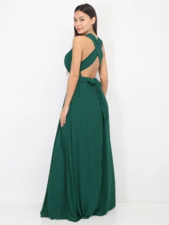 Robe Longue De Cérémonies Différents Portés -Logic || Diamond || Zero Soldes Boutique Z31 R1388 DKGRN 3