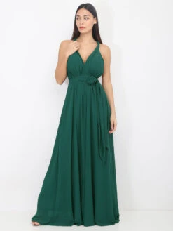 Robe Longue De Cérémonies Différents Portés -Logic || Diamond || Zero Soldes Boutique Z31 R1388 DKGRN 4