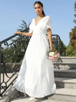 Robe De Soirée Différents Portés 16 Robe De Soirée Différents Portés -Logic || Diamond || Zero Soldes Boutique Z31 R1388 WHT 7