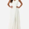 Robe Longue Drapée Avec Fente -Logic || Diamond || Zero Soldes Boutique Z32 R1390 WHT 1