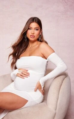 Maternité Robe De Grossesse Longue Moulante Crème Froncée à épaules Dénudées 9 Maternité Robe De Grossesse Longue Moulante Crème Froncée à épaules Dénudées -Logic || Diamond || Zero Soldes Boutique a96d7d354bd5269546f6d74ef8e44ce0efd221ca cne2365 4