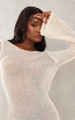 Tall Mini-robe En Maille Tricot Crème à Manches Longues -Logic || Diamond || Zero Soldes Boutique b0ebc414a2b378d8173e731d7f5c923735cd9dfe cnd6752 4