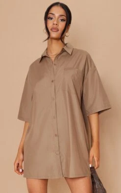 Tall Robe Chemise Oversize Taupe à Manches Courtes 9 Tall Robe Chemise Oversize Taupe à Manches Courtes -Logic || Diamond || Zero Soldes Boutique b53e6e26c9cad1aa140c7df69ac3bc2eb2a44633 cmw5886 4