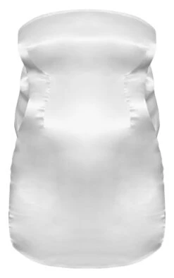 Maternité Robe De Grossesse Moulante Satinée Blanche à Dos Noué -Logic || Diamond || Zero Soldes Boutique c17946a1888371f3b9781d0d163d0ab6fe21fb35 cnb6487 5