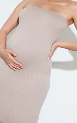 Maternité Robe De Grossesse Bandeau Moulante Côtelée Gris Pierre -Logic || Diamond || Zero Soldes Boutique cadce1ee440a18e45618f31bf06579dfddc742b4 cnc9957 4