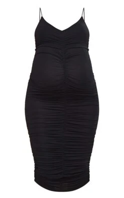 Maternité Robe Moulante Mi-longue Décolletée En Jersey Noir Froncée à Détail Contours -Logic || Diamond || Zero Soldes Boutique d17be0cc7188235532592e4ed178b76e37d06872 cnd2172 5