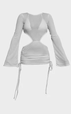 Mini Robe De Plage Blanche Découpée à Manches Cloches -Logic || Diamond || Zero Soldes Boutique d6be21858d4b4664d7e66e92e6d8c3fbf51a52bd cnc8170 5