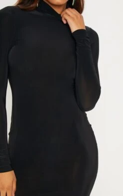 Tall - Robe Mi-longue Moulante Noire à Col Montant -Logic || Diamond || Zero Soldes Boutique d97ef019b3db98a2d1273c5838bf9a17b6724750 cma1073 5