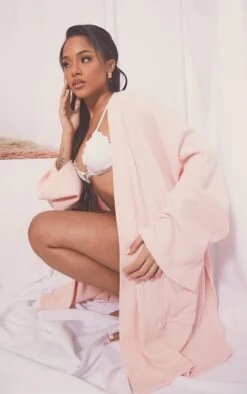 Robe De Chambre En Maille Gaufrée Douce Rose -Logic || Diamond || Zero Soldes Boutique db76136cf615c30cf0ce0ca88b8acac9fd313eb1 cmp9943 1