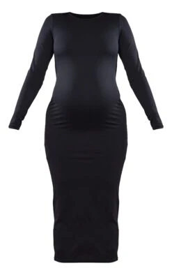 Maternité Robe De Grossesse Longue Noire Sculpt Luxe à Manches Longues -Logic || Diamond || Zero Soldes Boutique dfbafd3d67fef085fc3d6a5368be9bc262832f07 cnd3249 5