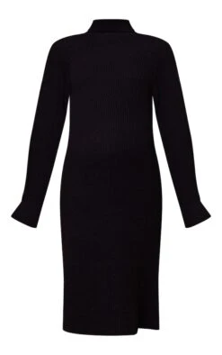 Maternité Robe Pull De Grossesse Mi-longue Oversize Noire à Col Roulé -Logic || Diamond || Zero Soldes Boutique ebed86fe2ee3367915e2ef1016eebedc56cd0d10 cmz3635 5