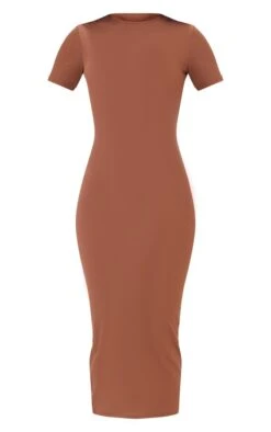 Tall Robe Mi-longue Côtelée Chocolat à Col Rond -Logic || Diamond || Zero Soldes Boutique ed629a54bb74f24acfb3aff807469427d10b8e66 cnd4319 5