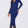Tall Robe Mi-longue Style Polo Bleu Marine Foncé à Décolleté Plongeant -Logic || Diamond || Zero Soldes Boutique f17503354401c98451155e7b6d873ab2e235de96 cnd0590 1