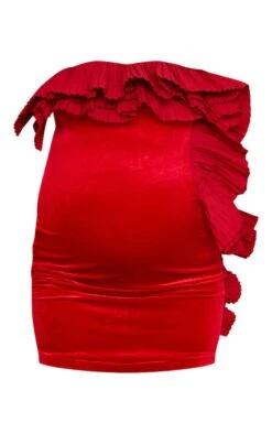 Maternité Robe Moulante De Grossesse Rouge à Bustier Volanté -Logic || Diamond || Zero Soldes Boutique fd6e2820c7d8e55dc840cc4765b0f3ef750e6e72 cna9471 5